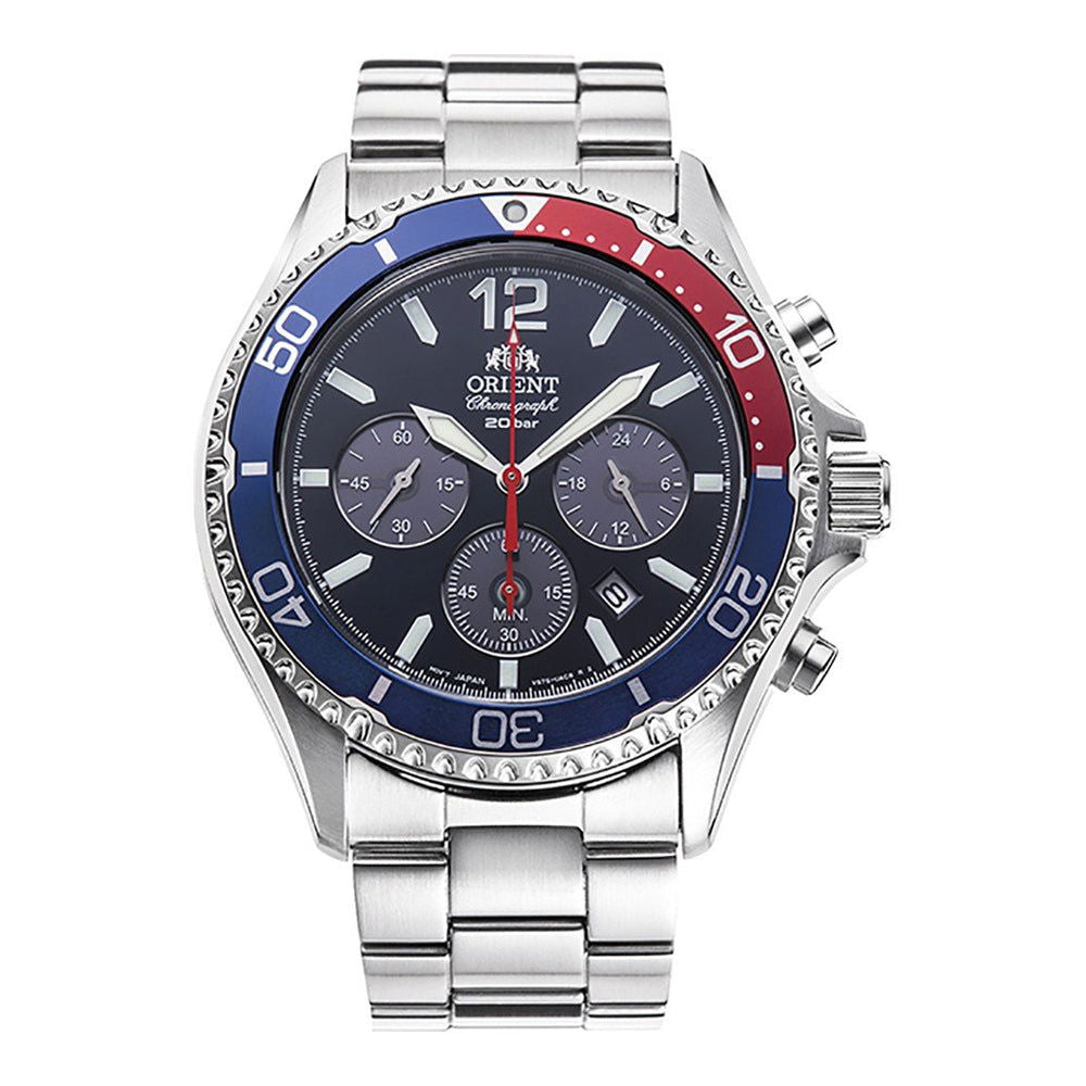 Orient Mako Solar Powered RA-TX0201L10B Herrenuhr Chronograph - Shopgalaxy.ch
