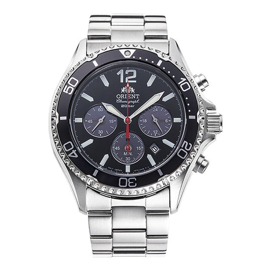 Orient Mako Solar Powered RA-TX0202B10B Herrenuhr Chronograph - Shopgalaxy.ch