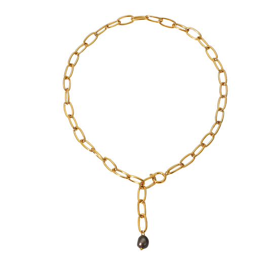 PERLANERA Kette | Edelstahl | wasserfest - Shopgalaxy