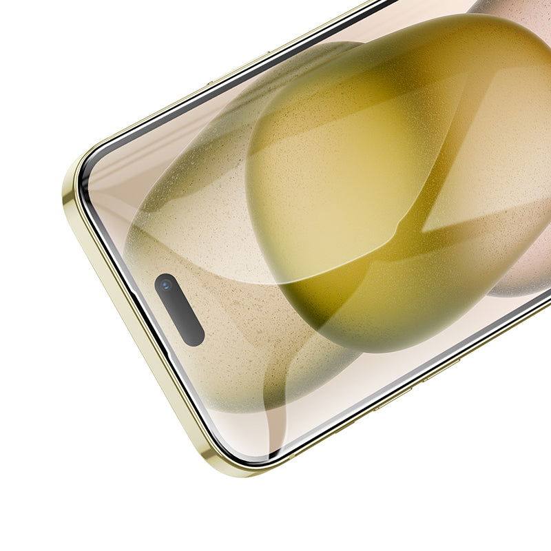 Panzerglas iPhone 15 Plus curved surface HD tempered glass (A37) Hoco - Shopgalaxy