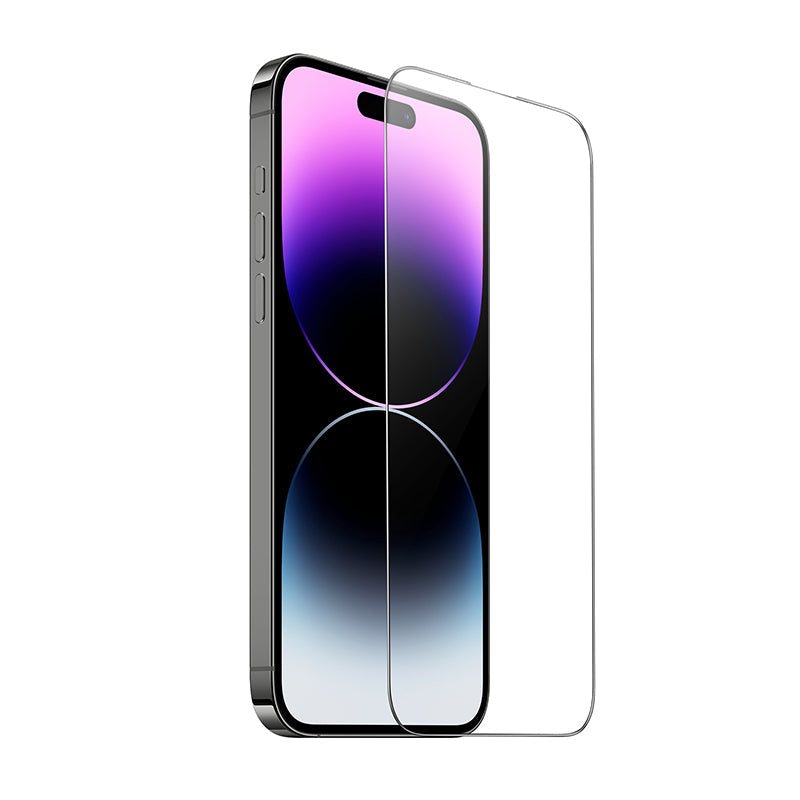 Panzerglas iPhone 15 Pro Max 9D large arc dustproof glass Hoco - Shopgalaxy.ch