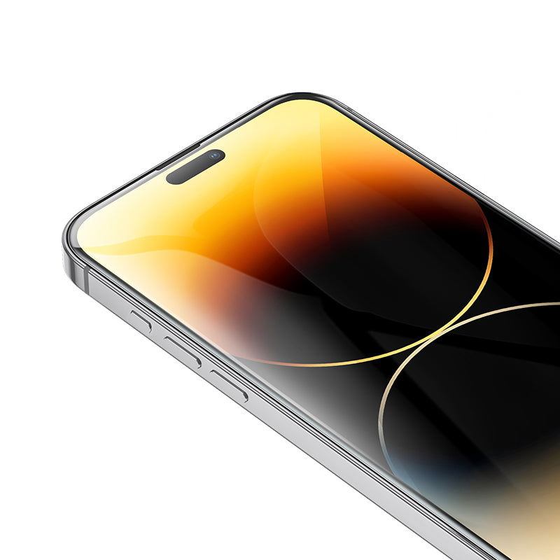 Panzerglas iPhone 15 Pro Max 9D large arc dustproof glass Hoco - Shopgalaxy.ch