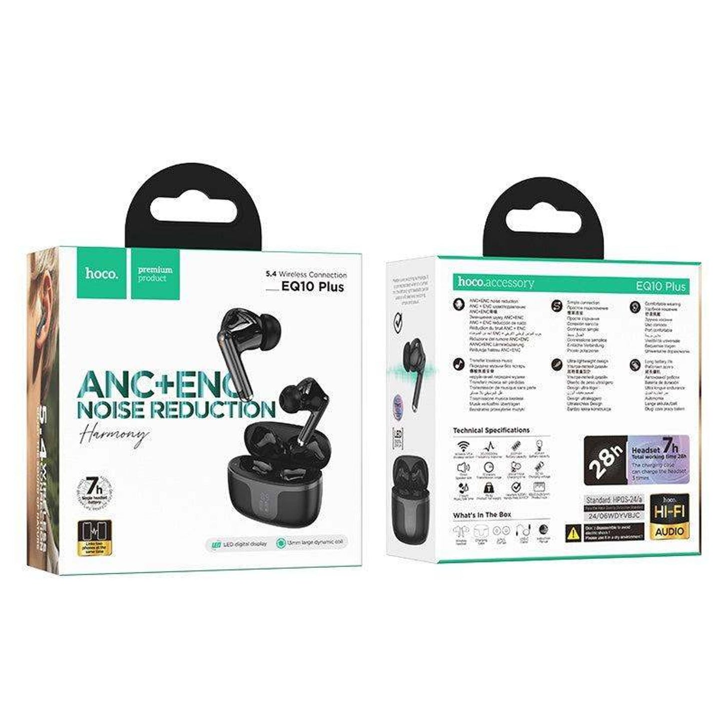 Plus Harmony True Wireless ANC+ENC Noise Reduction BT Headset EQ10 - Shopgalaxy