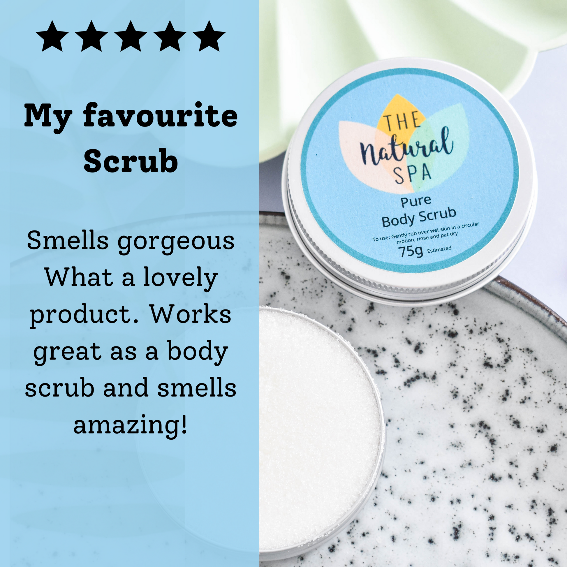 Pure (no added fragrance) Body Scrub - 3 different size option-3