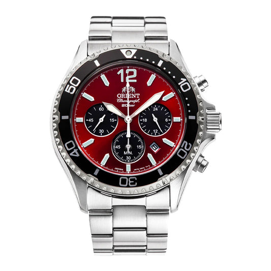 Orient Mako Solar Powered RA-TX0207R10B Herrenuhr Chronograph-0