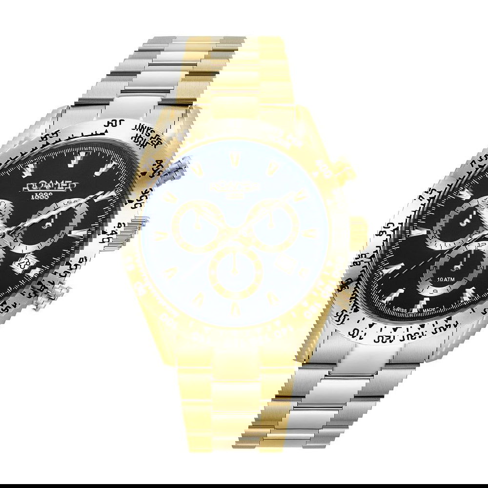 Roamer Monza 100 850837484520 Herrenuhr Chronograph - Shopgalaxy.ch