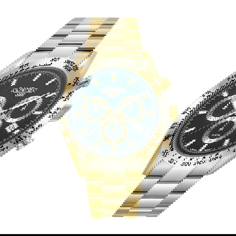 Roamer Monza 100 850837487520 Herrenuhr Chronograph - Shopgalaxy.ch