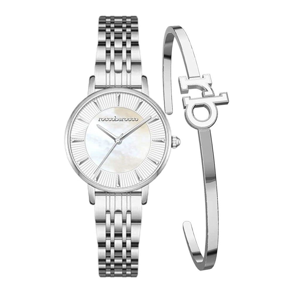 Roccobarocco RB.4659L-01M Damenuhr und Armreif Set - Shopgalaxy.ch