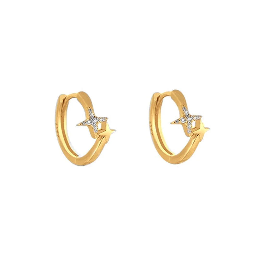 STAR HUGGIE HOOPS 1,1CM - Shopgalaxy