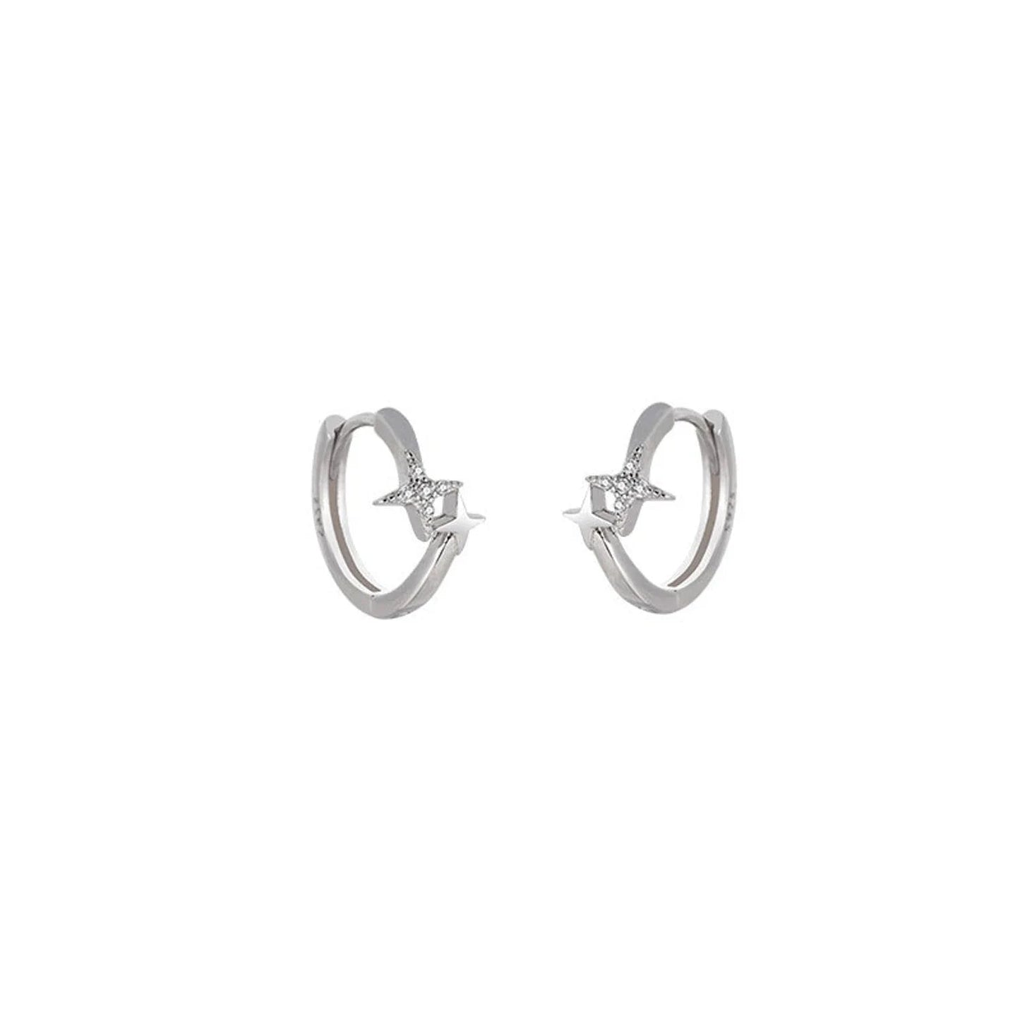 STAR HUGGIE HOOPS 1,1CM - Shopgalaxy