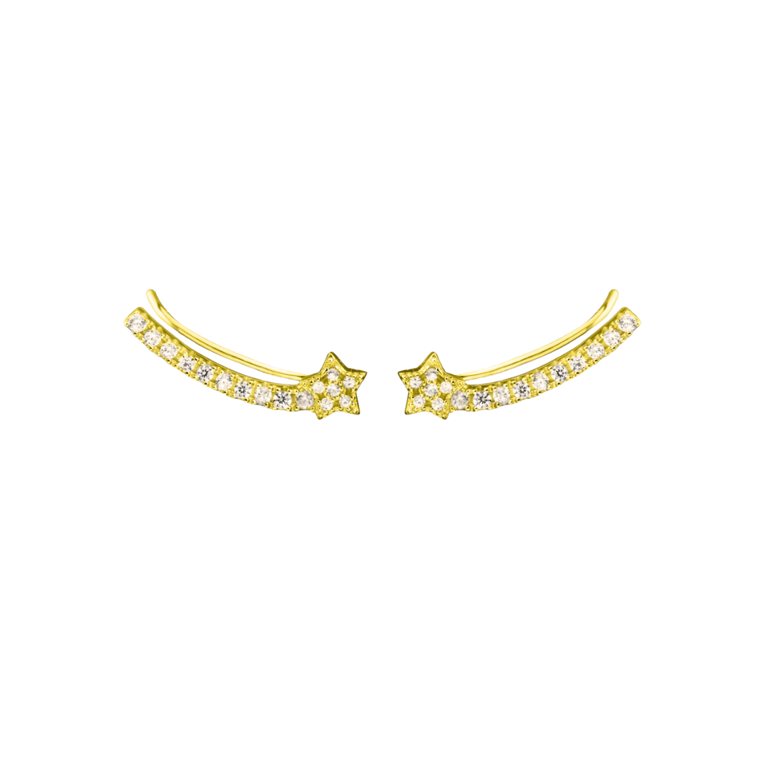 STELLACADENTE Ohrklemmen | Sterling Silber - Shopgalaxy