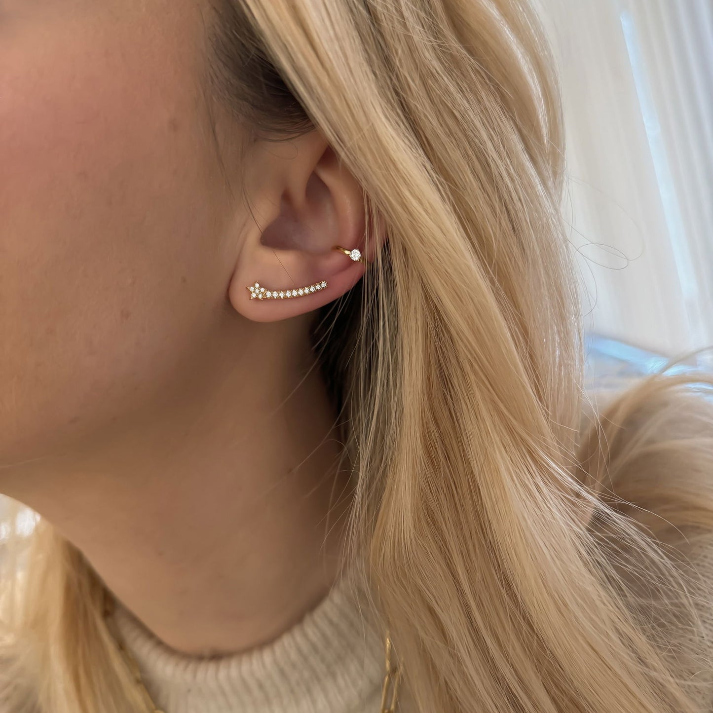 STELLACADENTE Ohrklemmen | Sterling Silber - Shopgalaxy