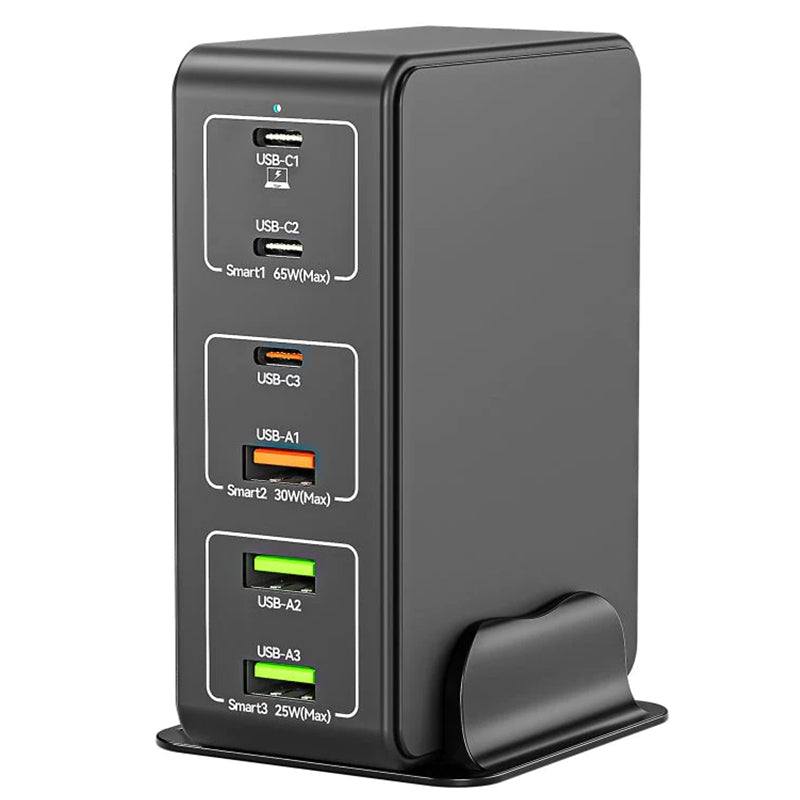 Schnell-Ladegerät 120W Typ-C+USB 6 Ports Desktop - Shopgalaxy