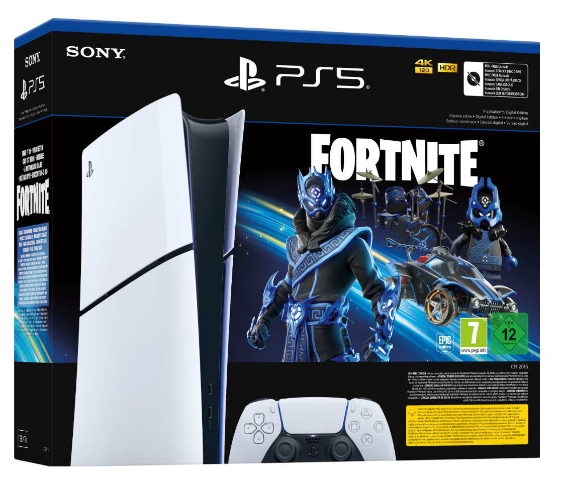 Sony PlayStation 5 Digital Edition Fortnite Cobalt Star Bundle