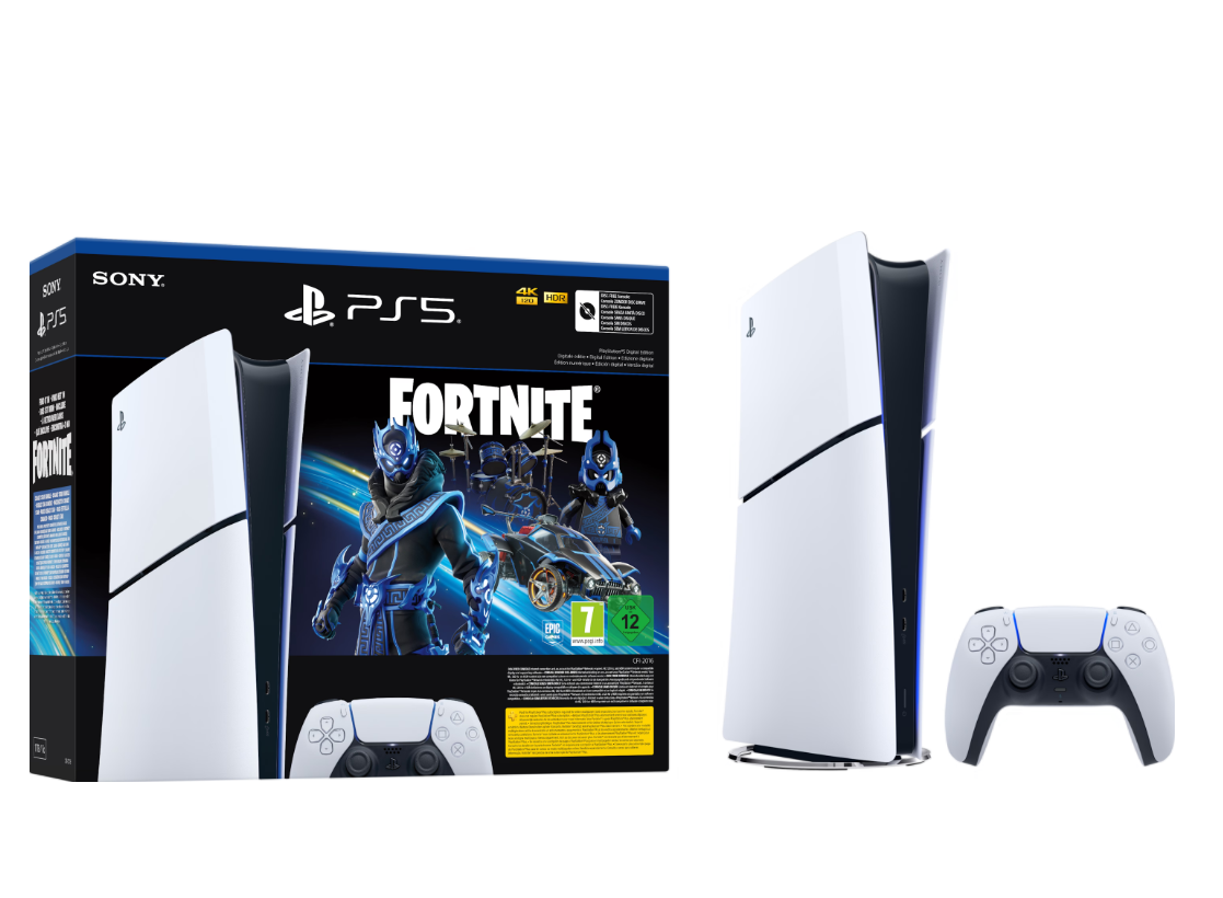 Sony PlayStation 5 Digital Edition Fortnite Cobalt Star Bundle