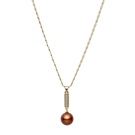 South Sea Bronze Pearls Berowra Pendant 12-13 mm AAA - Shopgalaxy.ch
