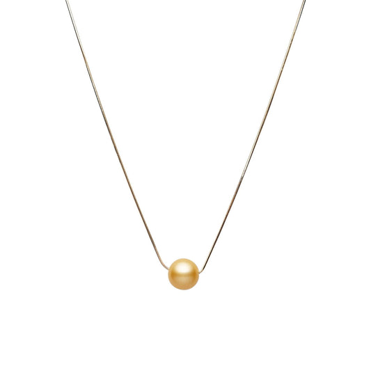 South Sea Gold Pearls Hornsby Long Chain Necklace 15 mm AA - Shopgalaxy.ch