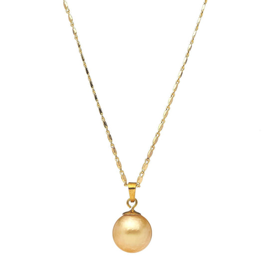 South Sea Gold Pearls The Rocks Pendant12-13 mm AA - Shopgalaxy.ch