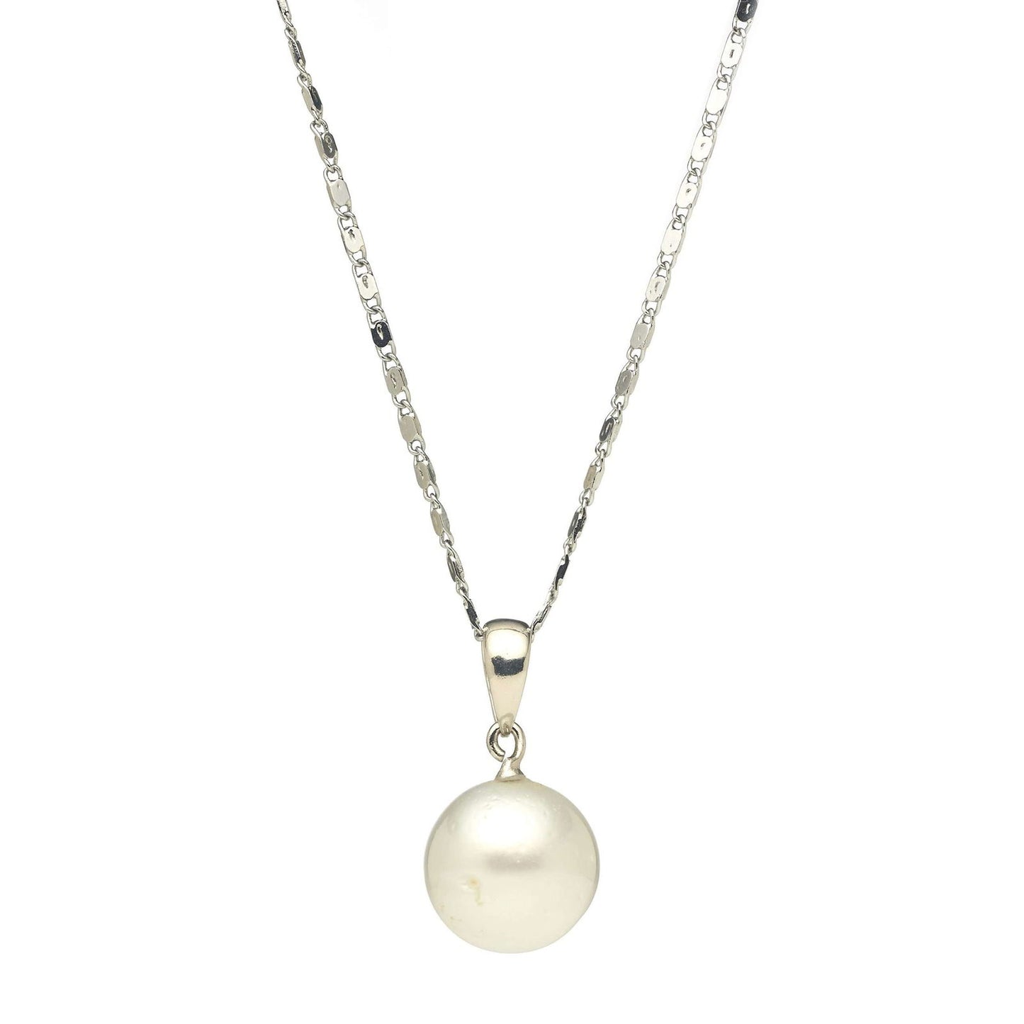 South Sea White Pearls Avalon Pendant13-14 mm AAA - Shopgalaxy.ch