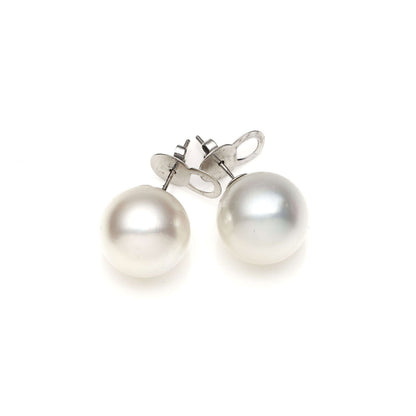 South Sea White Pearls Darling Harbour 14ct White Gold Earrings 12-13 mm AAA - Shopgalaxy.ch