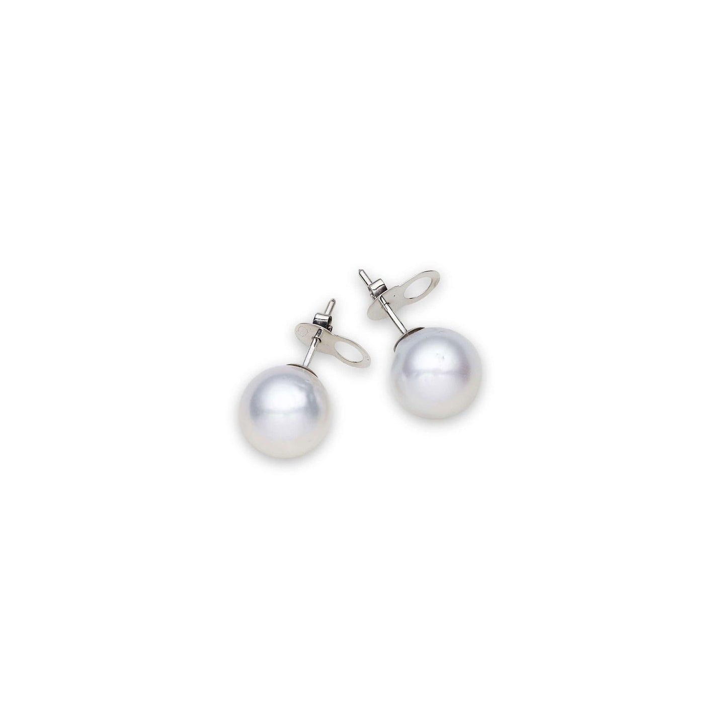 South Sea White Pearls Ryde 14ct White Gold Earrings 12-13 mm AAA - Shopgalaxy.ch