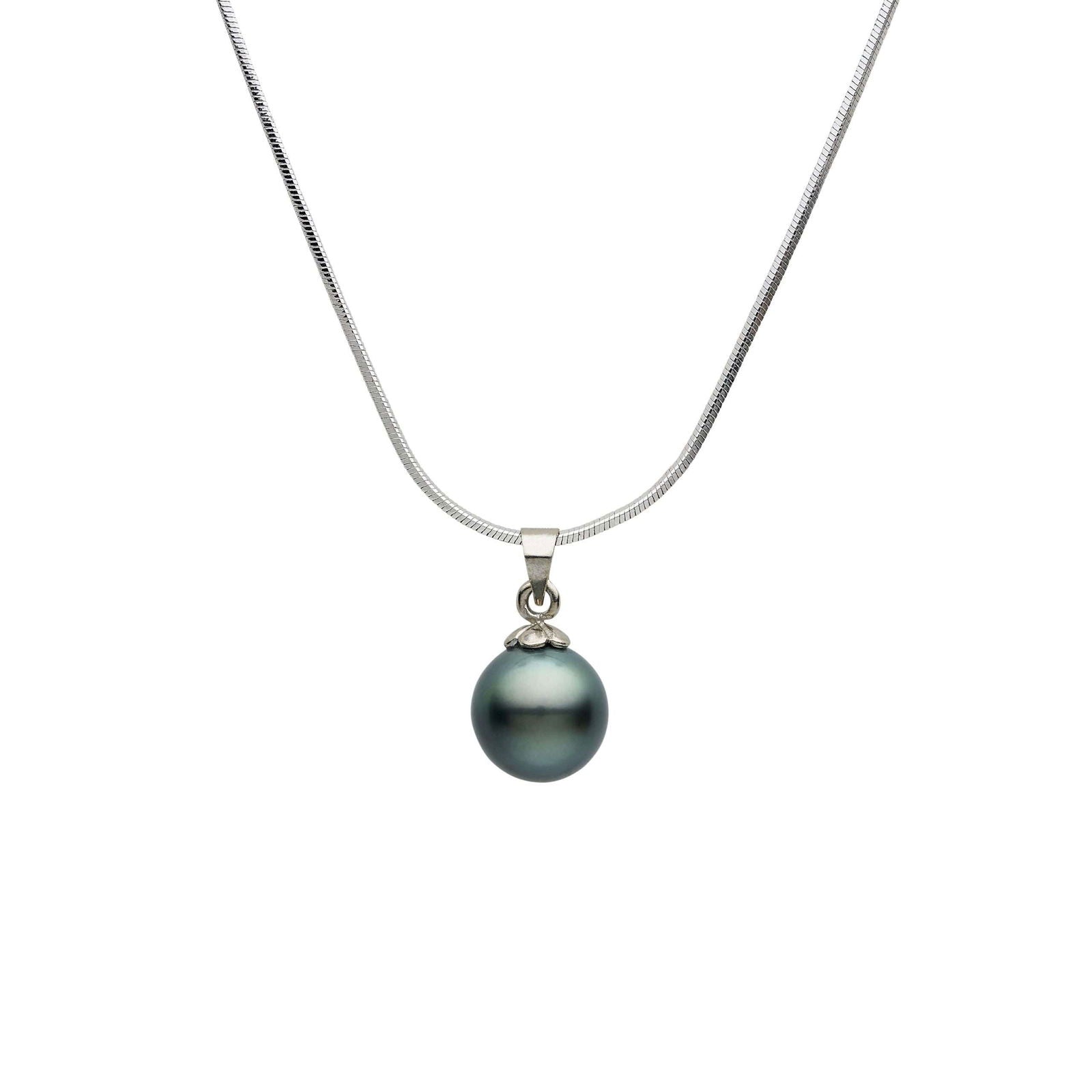 Tahitian Black Pearl Clifton Hill Pendant 11-12 mm AAA - Shopgalaxy.ch