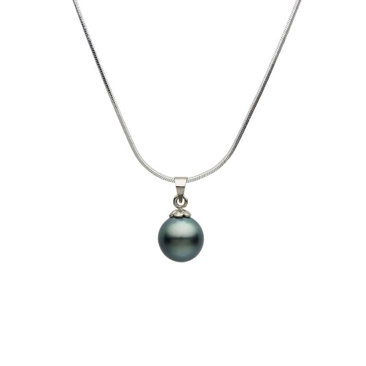 Tahitian Black Pearl Clifton Hill Pendant 11-12 mm AAA - Shopgalaxy.ch