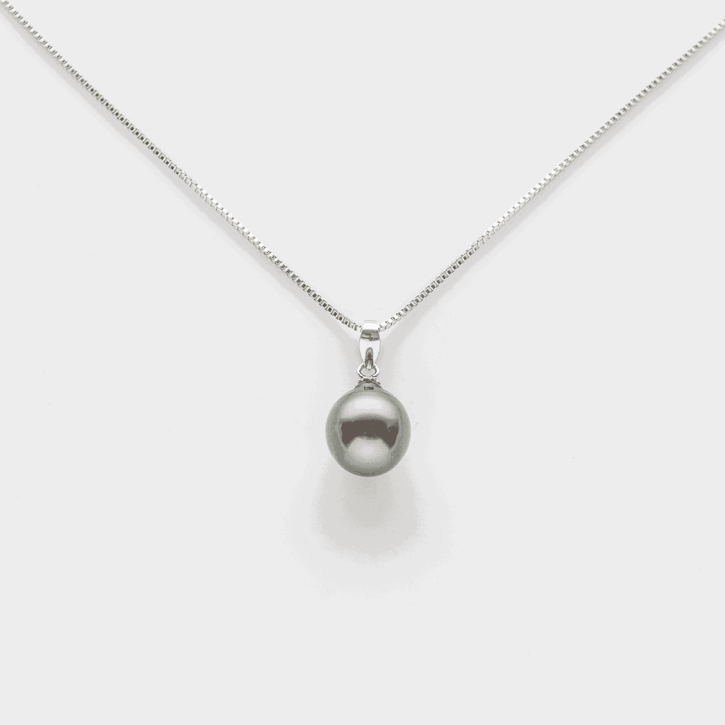 Tahitian South Sea Black Pearl Hawkesbury Drop Pendant Necklace 9 - 10 MM - Shopgalaxy.ch