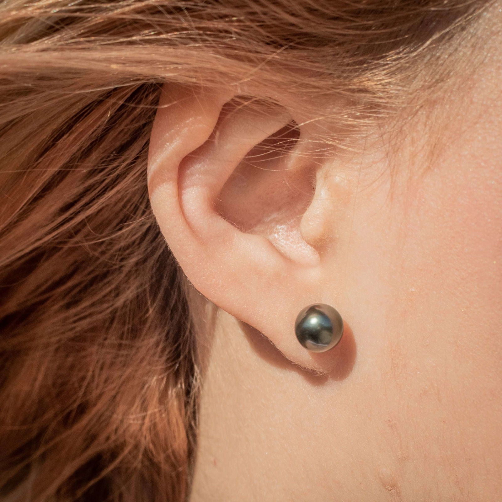 Tahitian South Sea Black Pearls Mittagong Earrings 12-13 mm AA - Shopgalaxy.ch