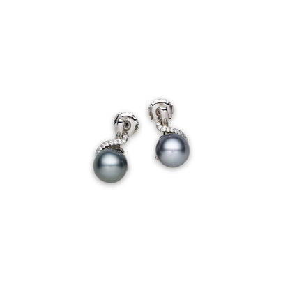 Tahitian South Sea Black Pearls Tahmoor Set 12-13 mm AA - Shopgalaxy.ch