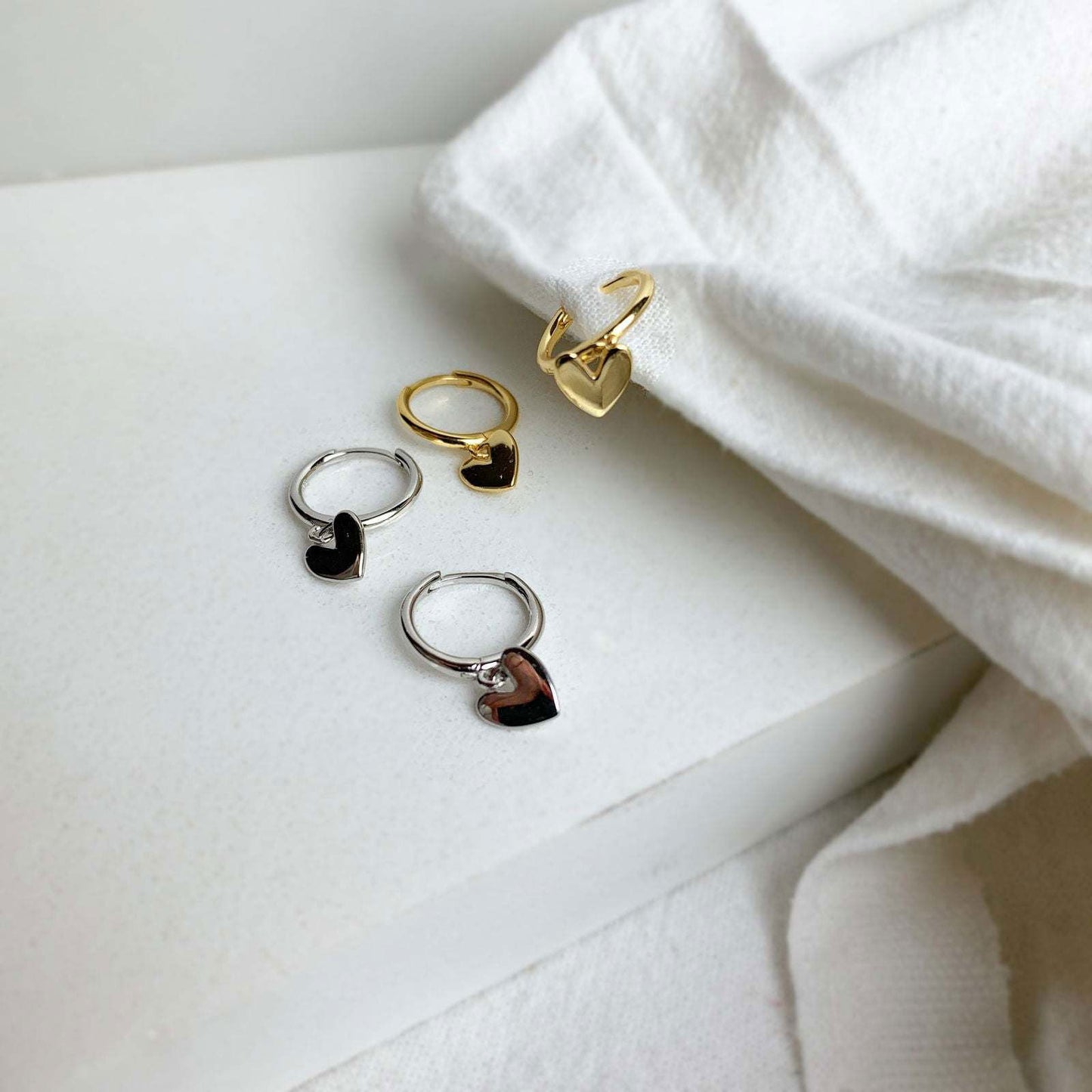 VALENTINA HOOPS 1CM - Shopgalaxy.ch