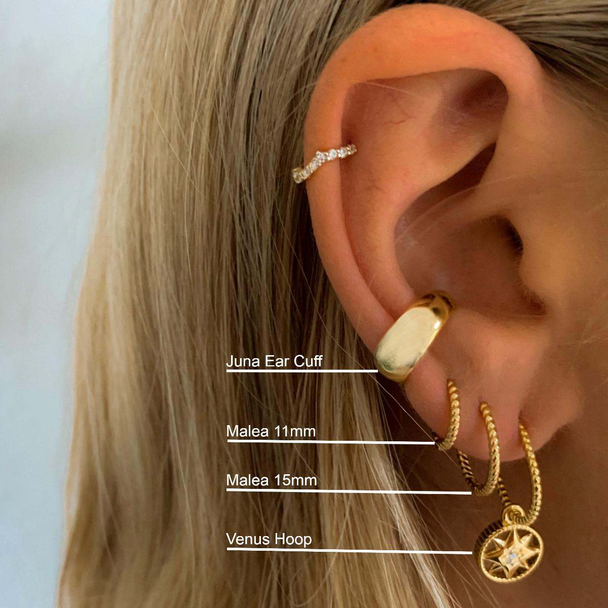 VENUS HOOPS 2,6CM - Shopgalaxy