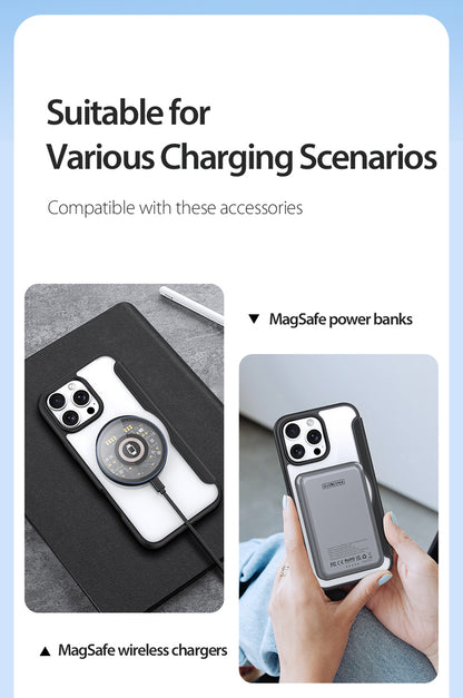 iPhone 16 Pro Magnetische Flip Lederhülle