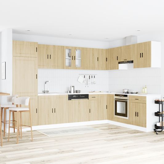 Waschbecken-Unterschrank Porto 2 pcs Braun 80 x 46 x 84.5 cm