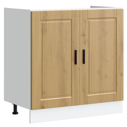 Waschbecken-Unterschrank Porto 2 pcs Braun 80 x 46 x 84.5 cm