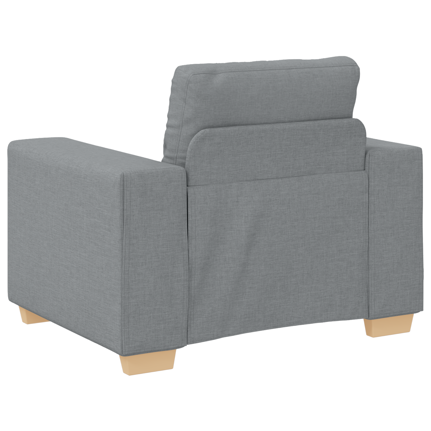 Sofa Set mit Kissen mit Kissen Grau Stoff