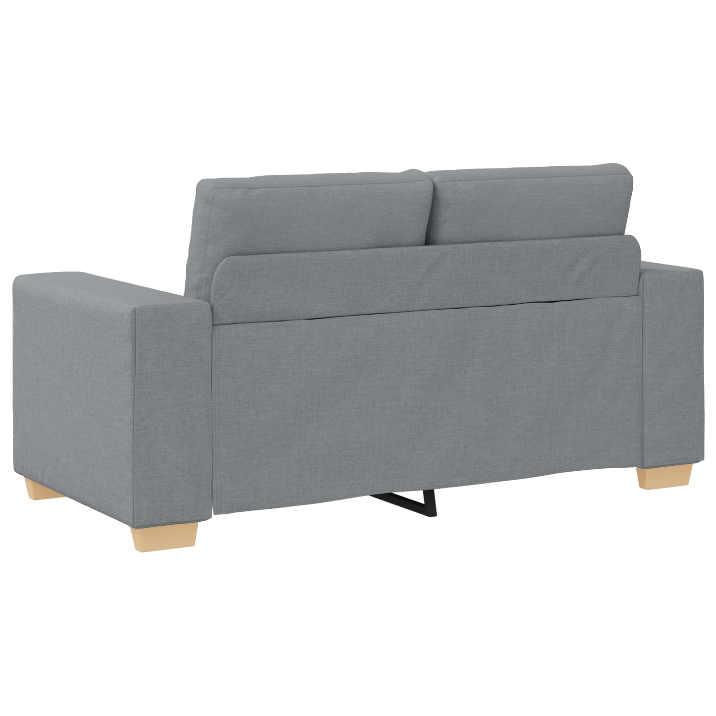 Sofa Set mit Kissen mit Kissen Grau Stoff