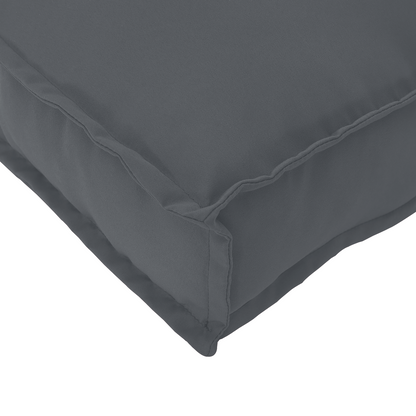 Pallet Kissen Set 2 pcs Anthrazit 120 x 80 x 12 cm Oxford-Stoff
