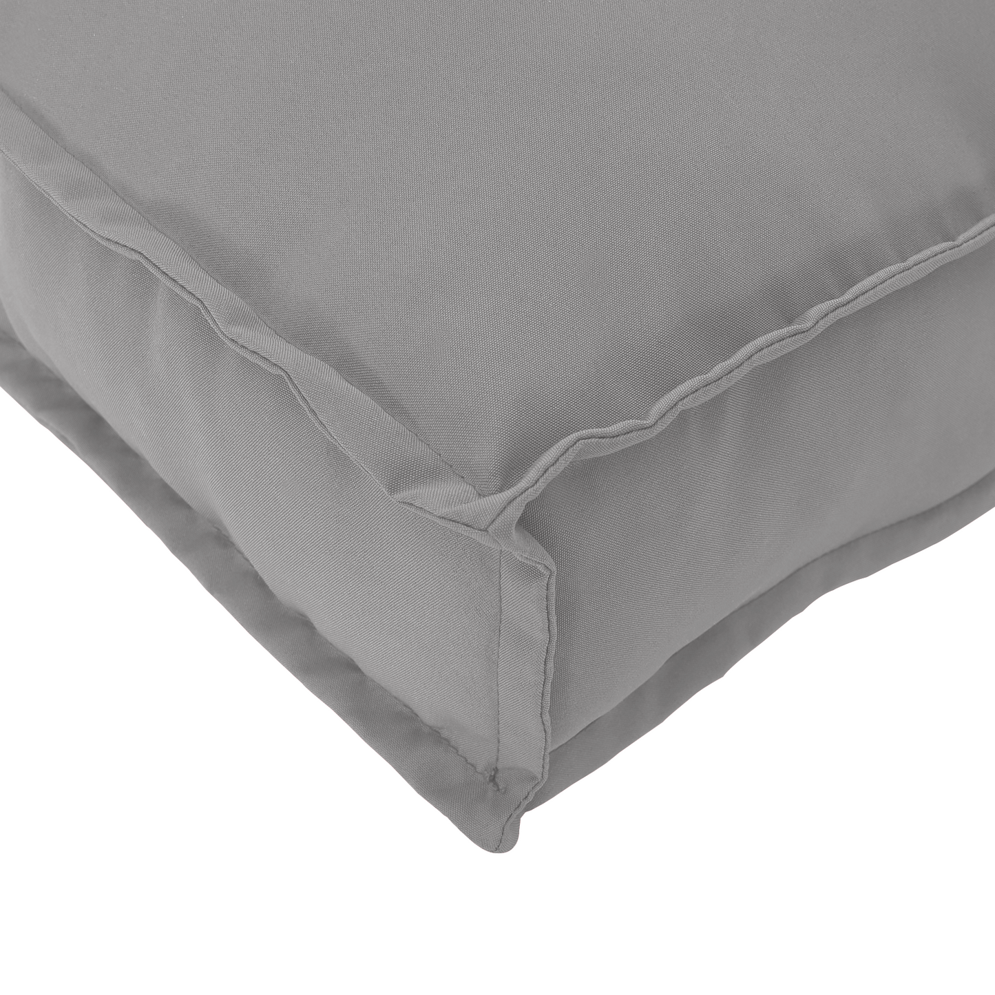 Pallet Kissen Set 2 pcs Grau 120 x 80 x 12 cm Oxford-Stoff