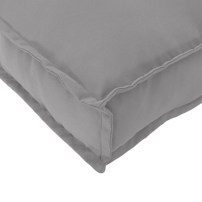 Pallet Kissen Set 2 pcs Grau 120 x 80 x 12 cm Oxford-Stoff
