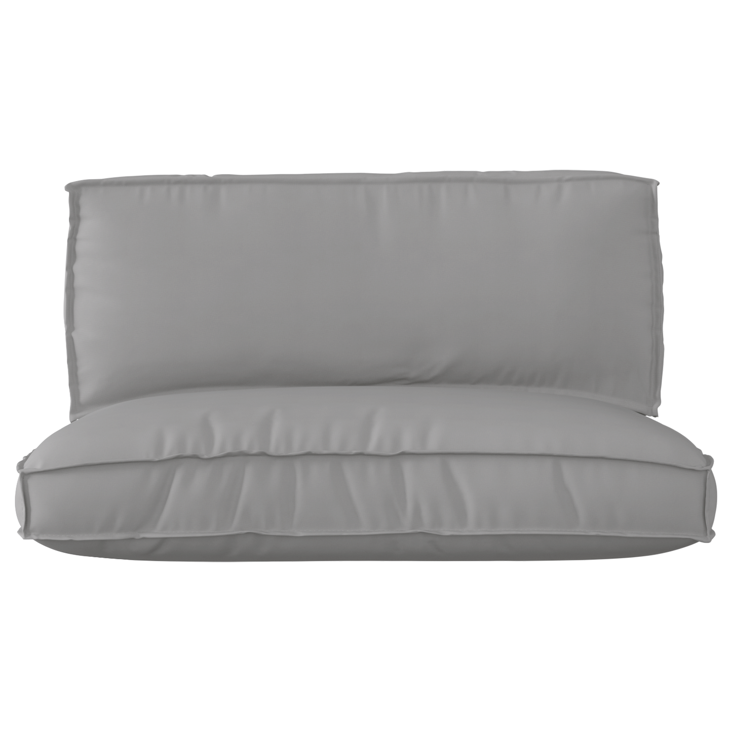 Pallet Kissen Set 2 pcs Grau 120 x 80 x 12 cm Oxford-Stoff