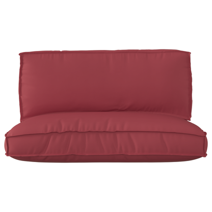 Pallet Kissen Set 2 pcs Weinrot 120 x 80 x 12 cm Oxford-Stoff