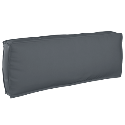 Pallet Kissen Set 3 pcs Anthrazit 120 x 80 x 12 cm Oxford-Stoff