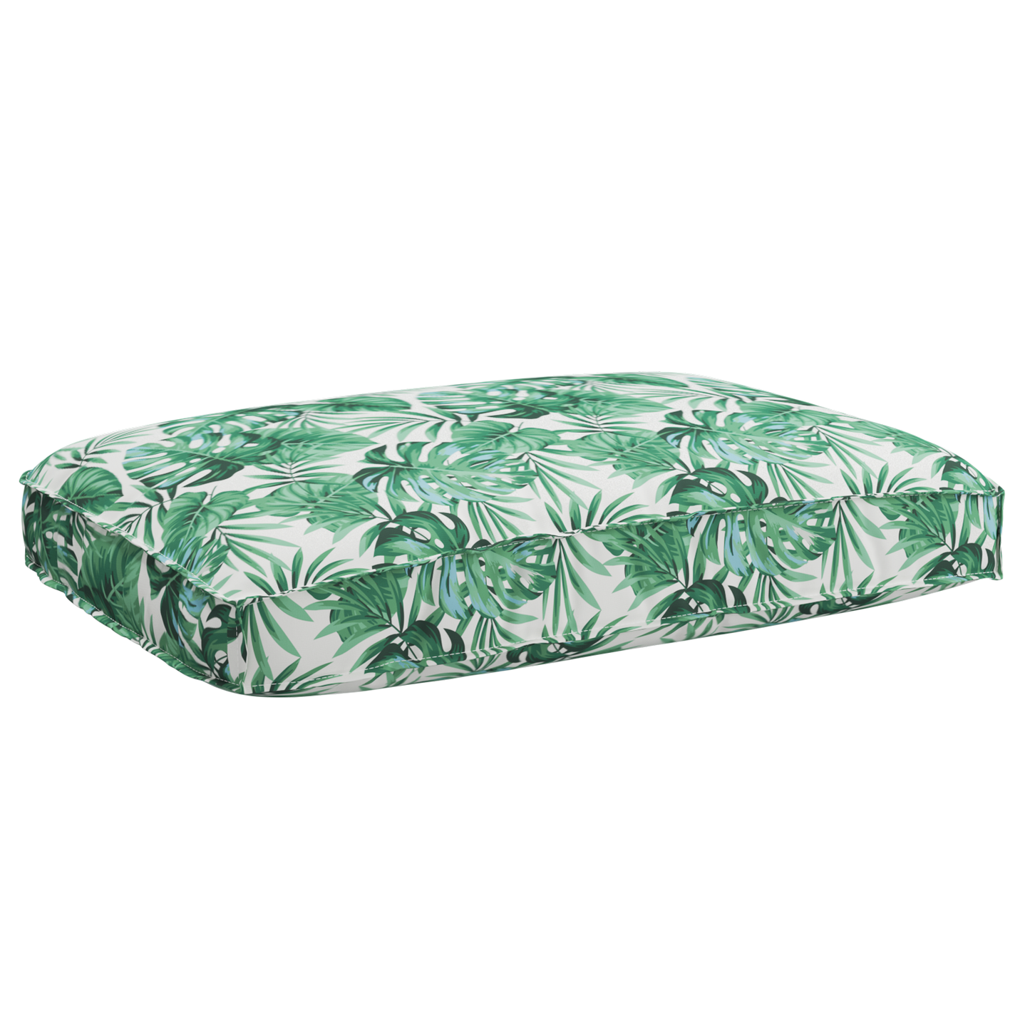 Pallet Kissen Set Floral 3 pcs Blattmuster 120 x 80 x 12 cm