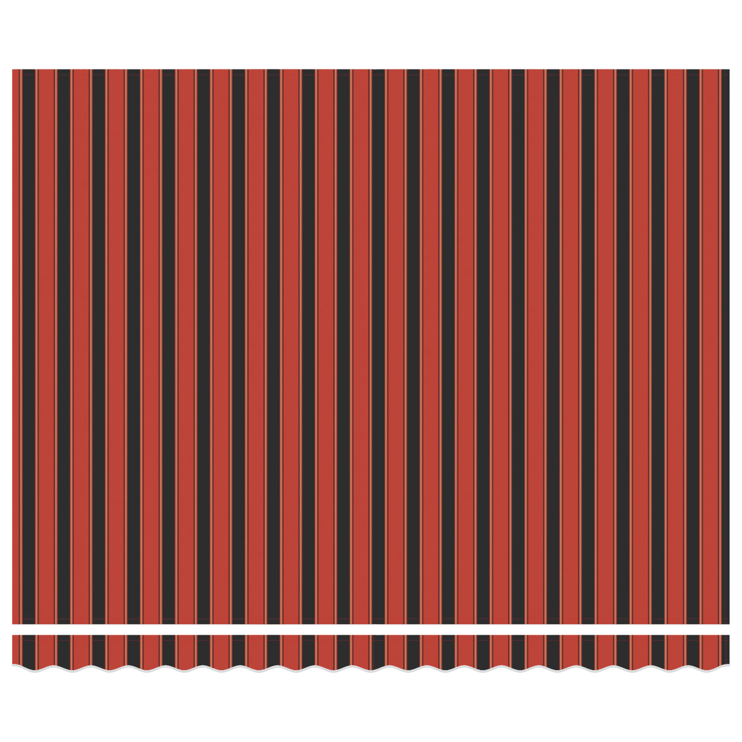 Einziehbare Markise Rot und schwarz 350 x 250 cm Stoff