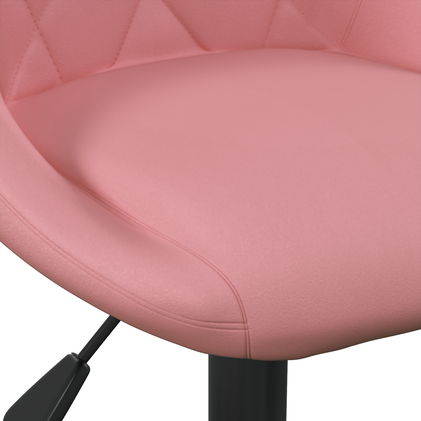 Barhocker Geometrisch Rosa 46 x 44 x (62.5-77.5) cm Kunstleder
