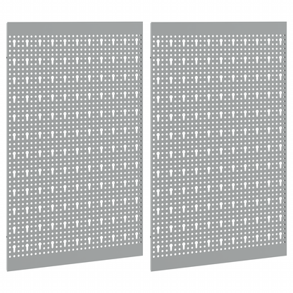Aufbewahrungsbank 2 pcs Grau 100 x 1 x 80 cm
