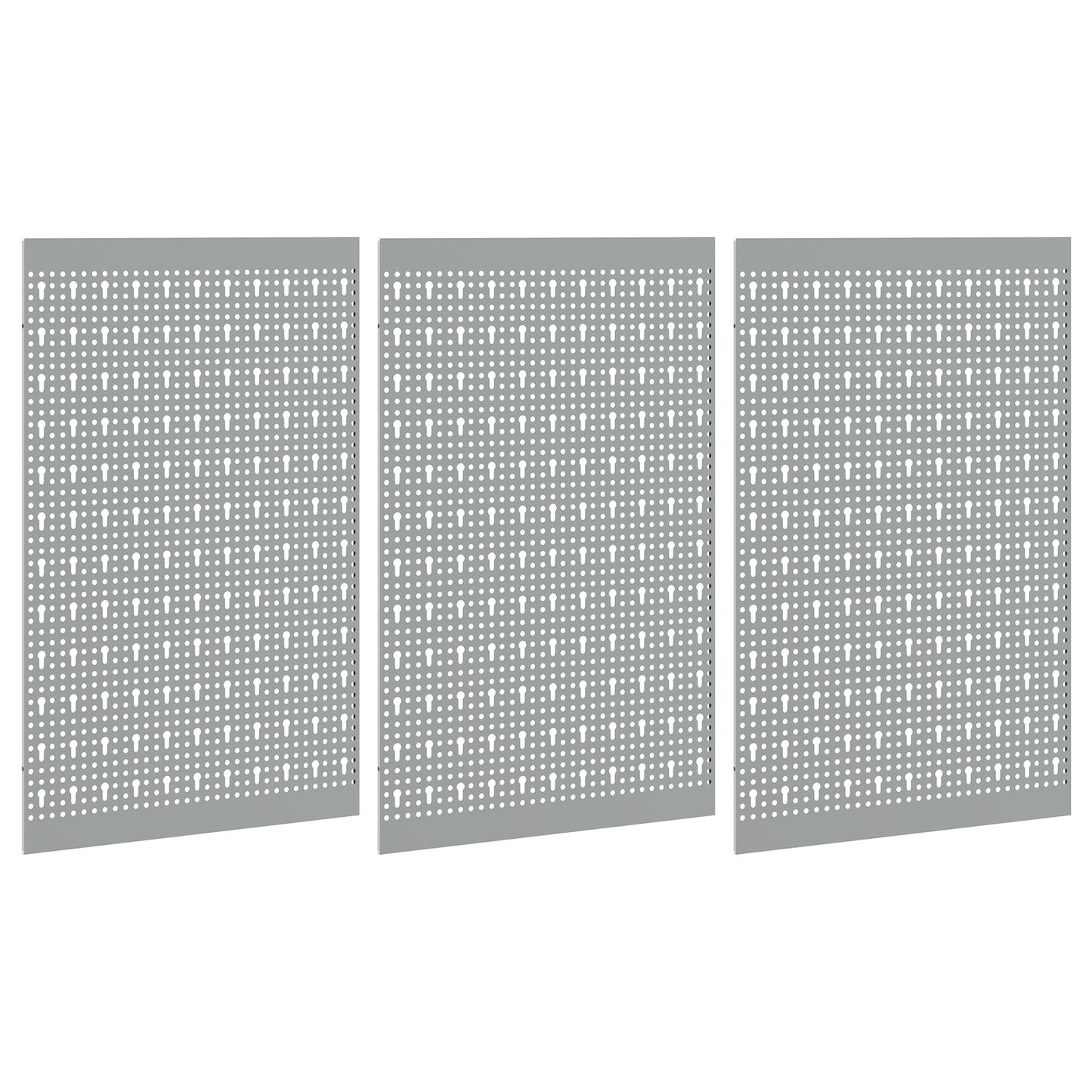 Aufbewahrungsbank 3 pcs Grau 150 x 1 x 80 cm