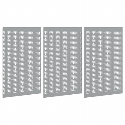 Aufbewahrungsbank 3 pcs Grau 150 x 1 x 80 cm
