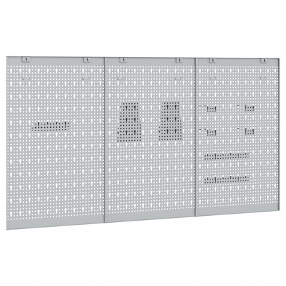 Aufbewahrungsbank 3 pcs Grau 150 x 1 x 80 cm